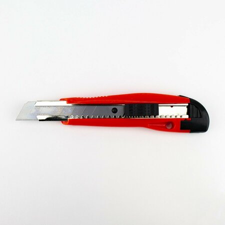 Excel Blades Heavy Duty Plastic Retractable Box Cutter, 18MM Snap Knife, Red 6pk. 16850